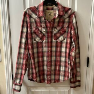 Men’s Hollister Button Down Western Shirt - Size S